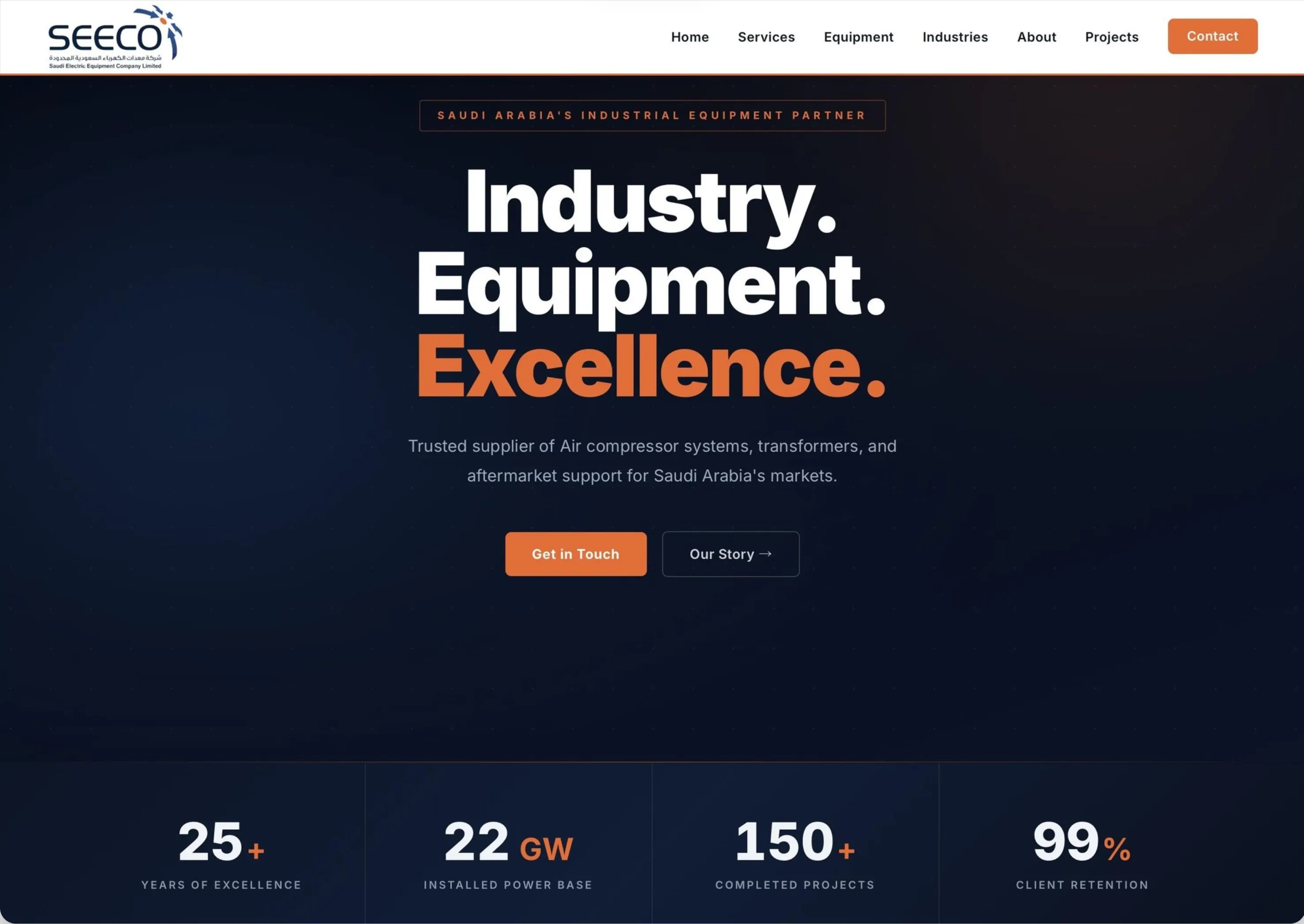 SEECO: Twenty years in business, and a first website